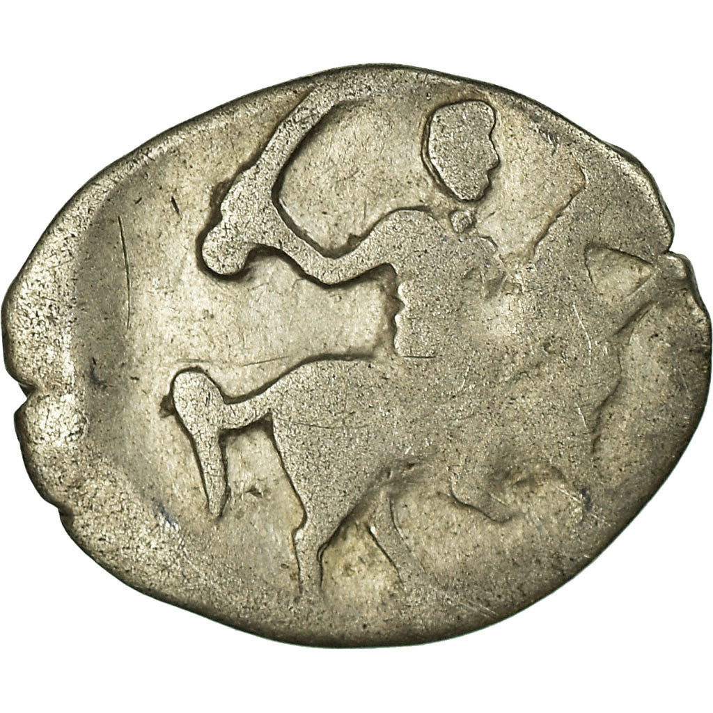 Coin, Russia, Ivan IV, Denga, 1/2 Kopek, 1533-1584, EF(40-45), Silver