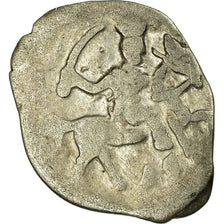 Coin, Russia, Ivan IV, Denga, 1/2 Kopek, 1533-1584, EF(40-45), Silver