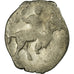 Moneta, Russia, Ivan IV, Denga, 1/2 Kopek, 1533-1584, MB+, Argento