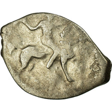 Coin, Russia, Ivan IV, Denga, 1/2 Kopek, 1533-1584, VF(30-35), Silver