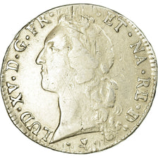 Moeda, França, Louis XV, Écu de Béarn au bandeau, Ecu, 1763, Pau, VF(30-35)