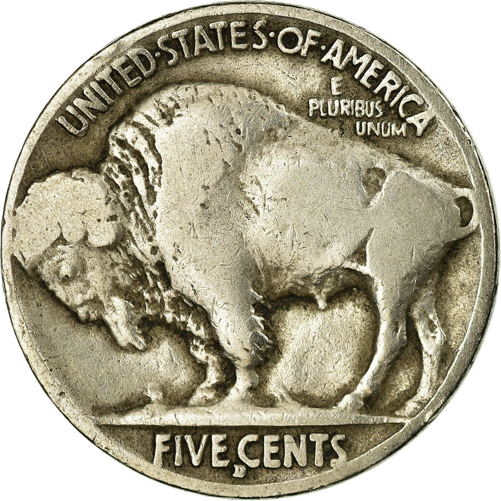 Munten, Verenigde Staten, Buffalo Nickel, 5 Cents, 1916, U.S. Mint, Denver, ZG