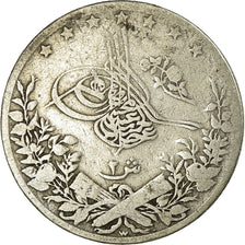 Coin, Egypt, Abdul Hamid II, 2 Qirsh, 1894, Misr, VF(20-25), Silver, KM:293