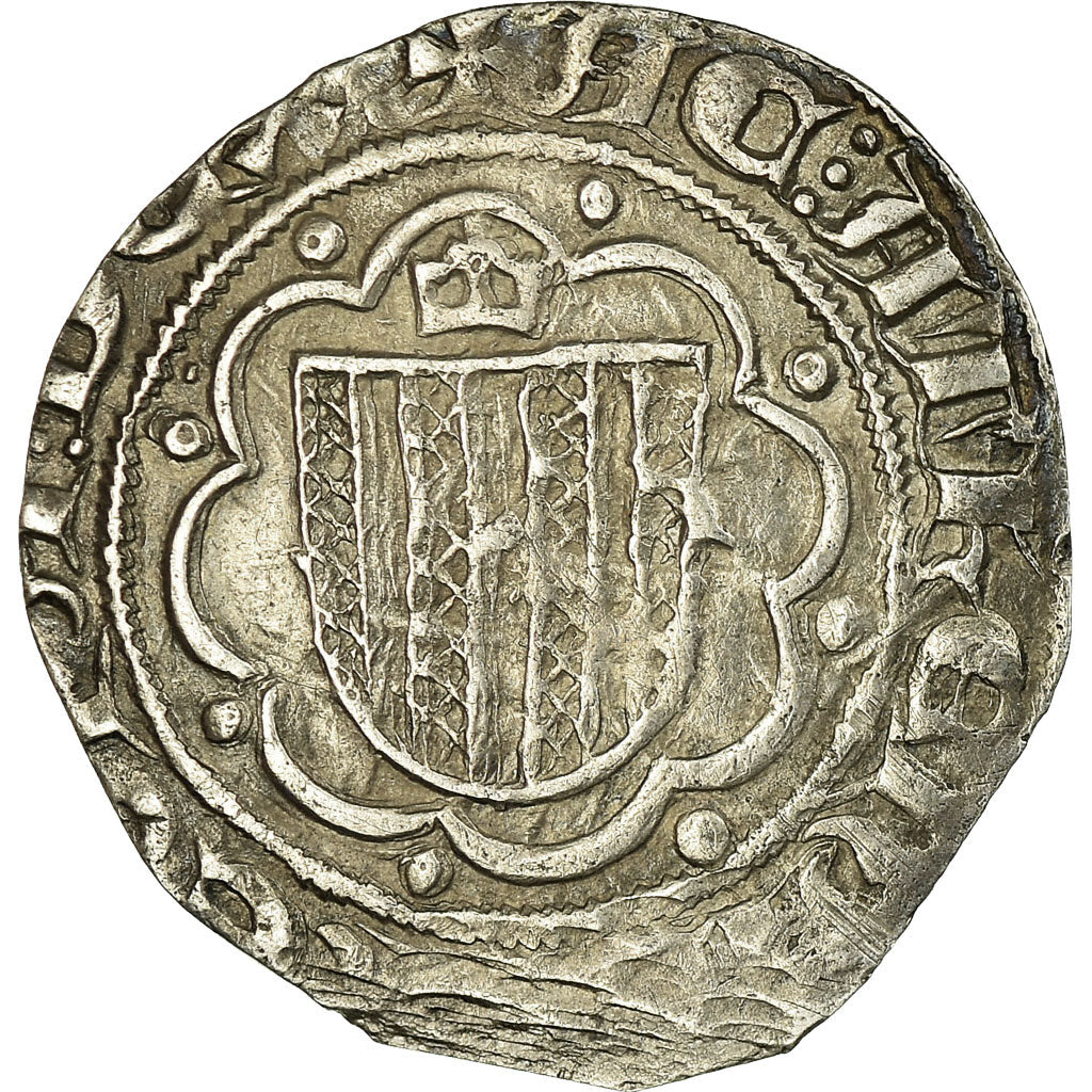 Coin, Italy, SICILY, Martin Ier, Pierreale, 1402-1409, Messina, EF(40-45)
