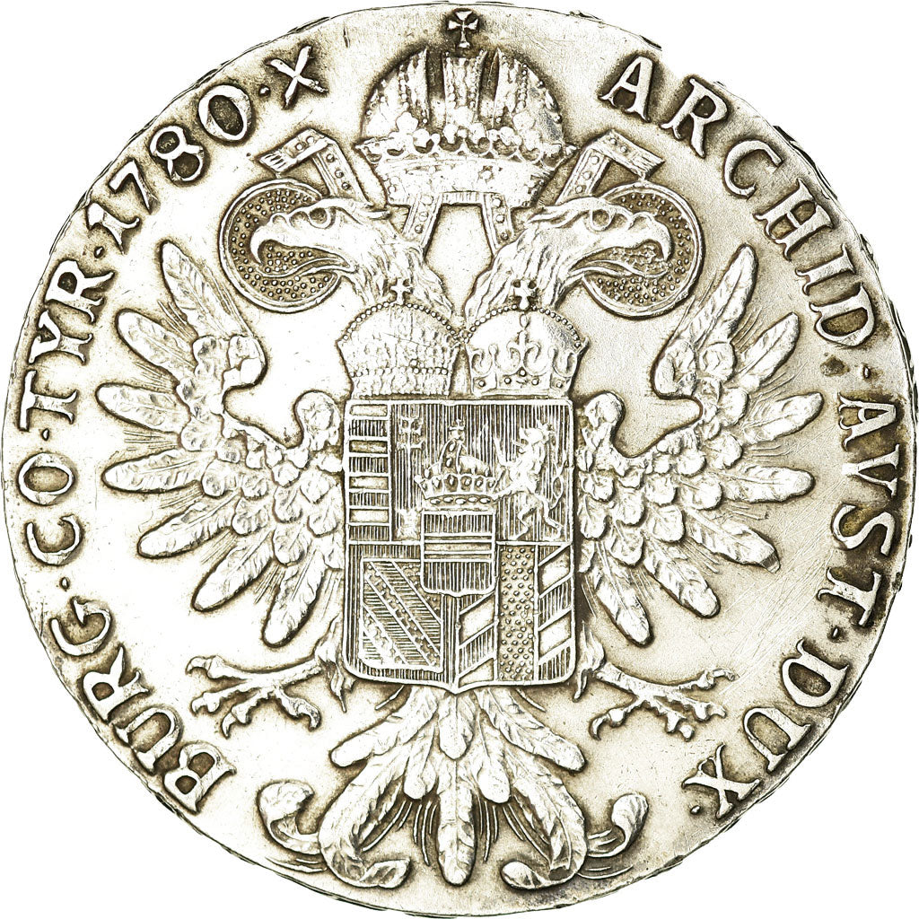 Coin, Austria, Joseph II, Thaler, 1780, Vienna, Restrike, AU(50-53), Silver