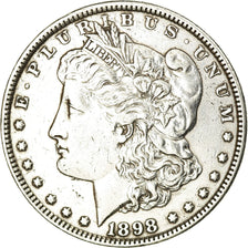 Moneta, USA, Morgan Dollar, Dollar, 1898, U.S. Mint, Philadelphia, EF(40-45)