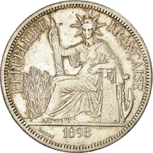 Coin, FRENCH INDO-CHINA, Piastre, 1898, Paris, EF(40-45), Silver, KM:5a.1