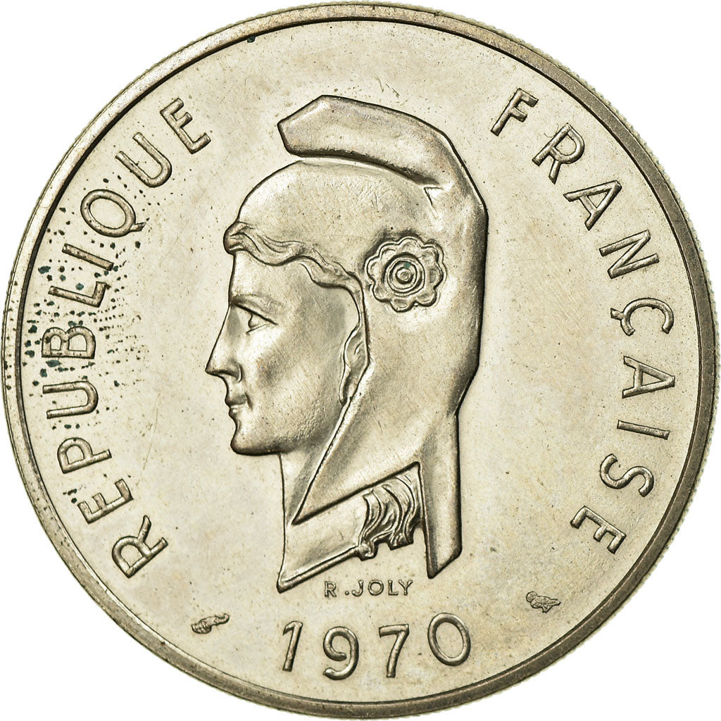 Moneda, TERRITORIO FRANCÉS DE LOS AFARS E ISSAS, 100 Francs, 1970, Paris