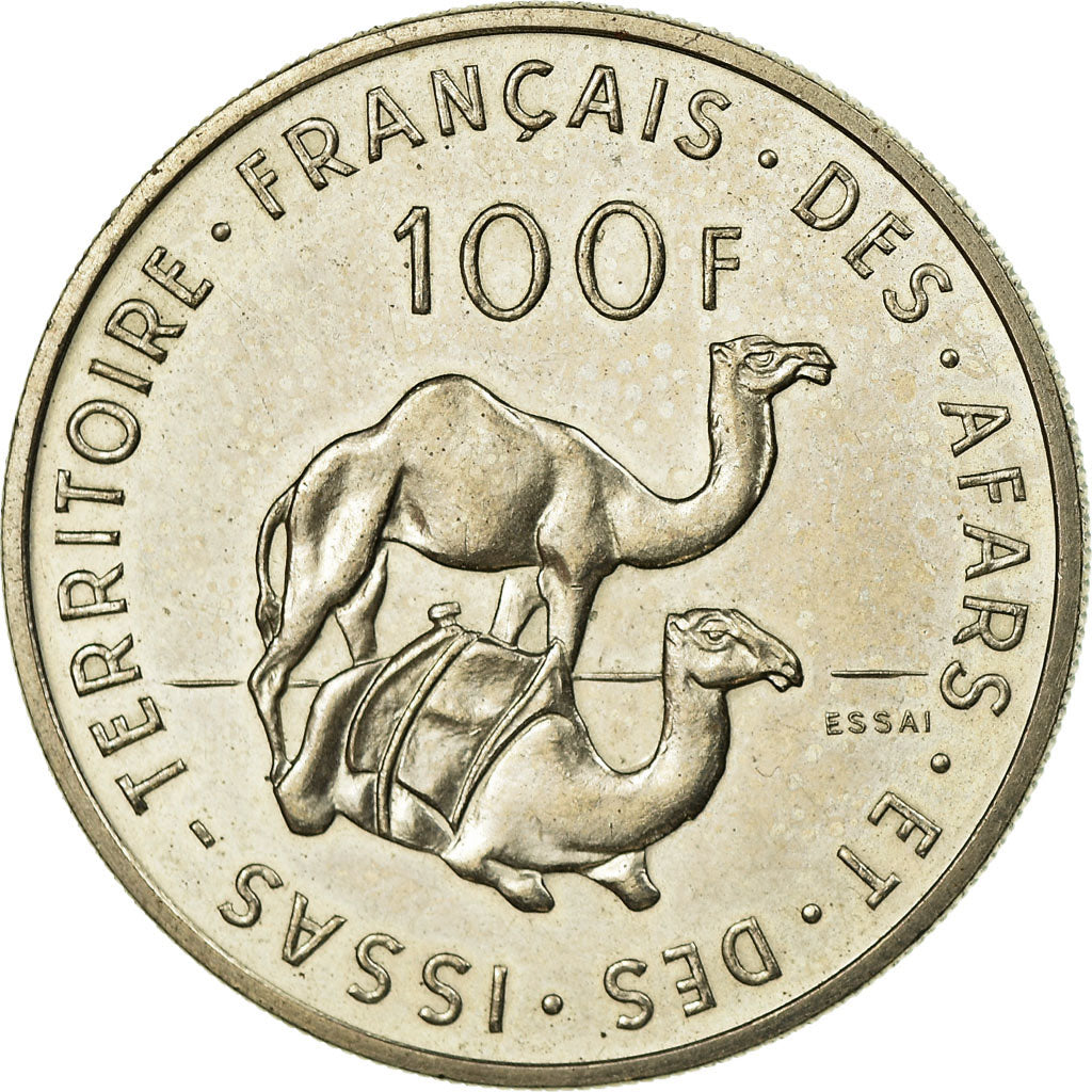 Moneda, TERRITORIO FRANCÉS DE LOS AFARS E ISSAS, 100 Francs, 1970, Paris