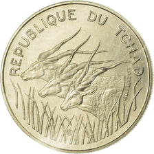 Coin, Chad, 100 Francs, 1971, Paris, ESSAI, MS(65-70), Nickel, KM:E3