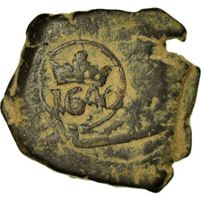 Moneda, España, Philip IV, 8 Maravedis, 1640, BC+, Cobre