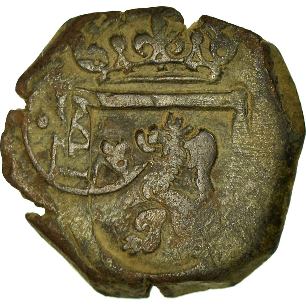 Monnaie, Espagne, Philippe IV, 8 Maravedis, 1641, Burgos, TB, Cuivre