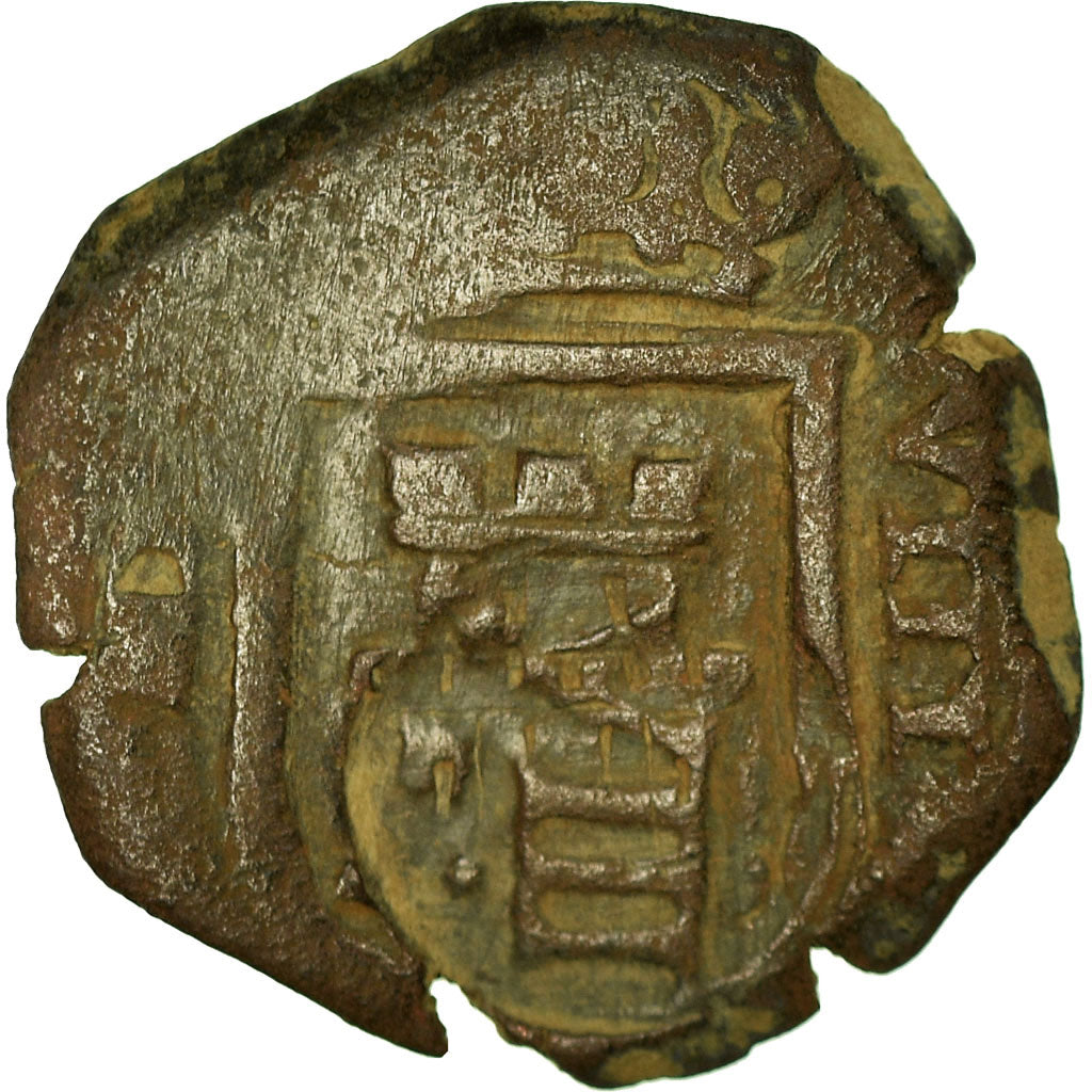 Monnaie, Espagne, Philippe IV, 8 Maravedis, 1641, Burgos, TB, Cuivre