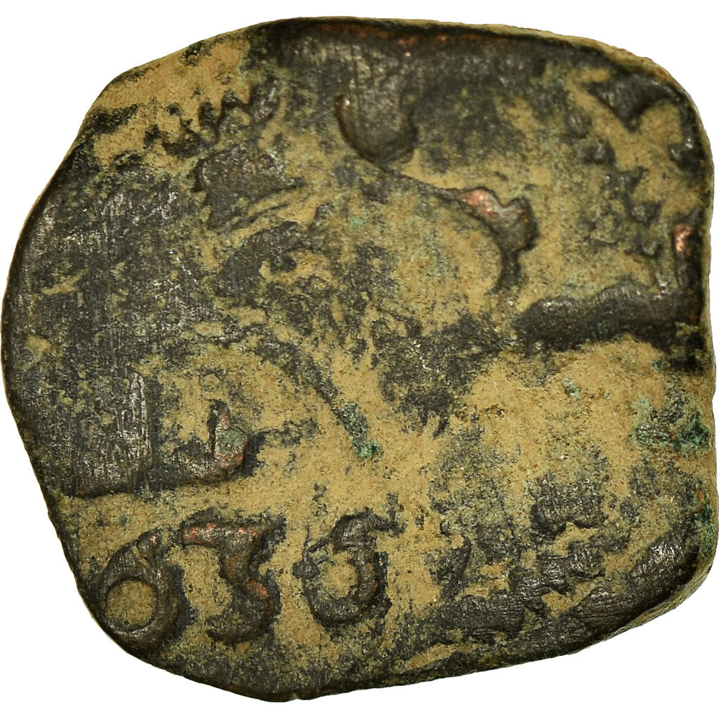 Coin, Spain, Philip IV, 6 Maravedis, 1636, Cuenca, F(12-15), Copper