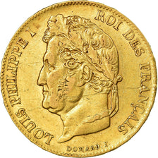 Coin, France, Louis-Philippe, 20 Francs, 1840, Paris, EF(40-45), Gold, KM:750.1