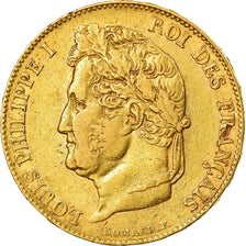 Moneda, Francia, Louis-Philippe, 20 Francs, 1834, Lille, MBC, Oro, KM:750.5