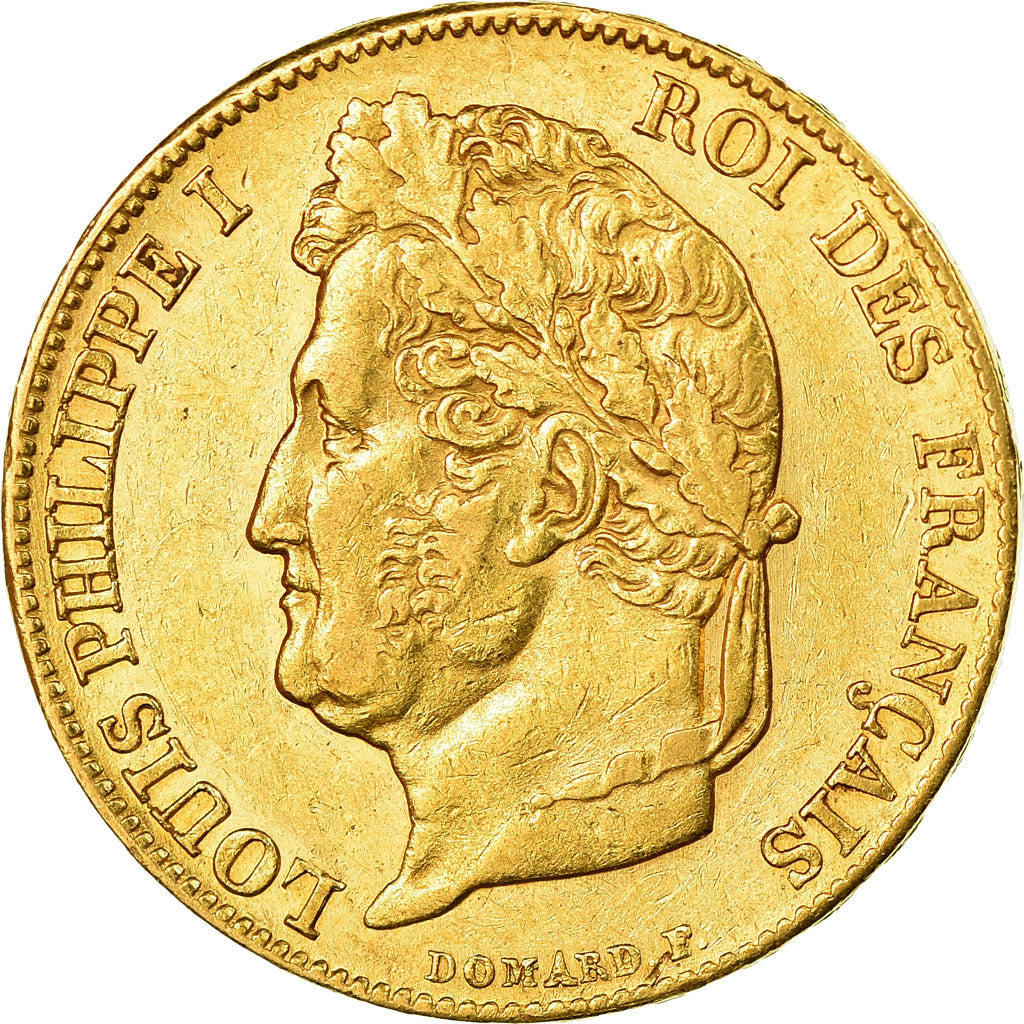 Coin, France, Louis-Philippe, 20 Francs, 1839, Paris, EF(40-45), Gold, KM:750.1