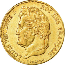 Coin, France, Louis-Philippe, 20 Francs, 1839, Paris, EF(40-45), Gold, KM:750.1