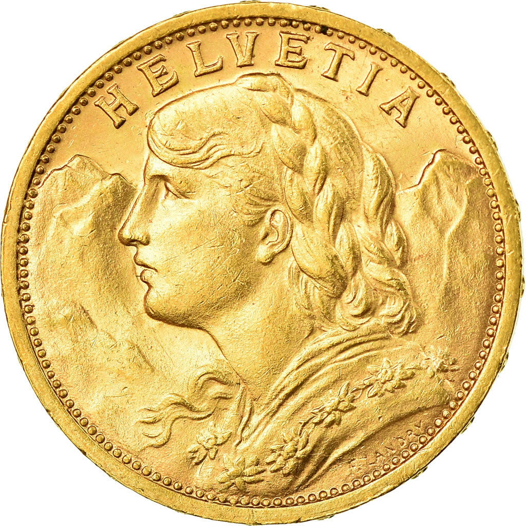 Moneda, Suiza, 20 Francs, 1907, Bern, EBC, Oro, KM:35.1