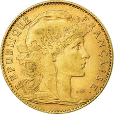 Munten, Frankrijk, Marianne, 10 Francs, 1900, Paris, ZF, Goud, KM:846