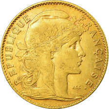 Moneta, Francja, Marianne, 10 Francs, 1900, Paris, EF(40-45), Złoto, KM:846