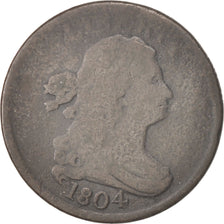 United States, Draped Bust Half Cent, 1/200, 1804, U.S. Mint, Philadelphia