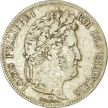 Monnaie, France, Louis-Philippe, 5 Francs, 1839, Strasbourg, TB+, Argent