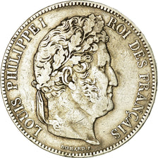 Monnaie, France, Louis-Philippe, 5 Francs, 1840, Strasbourg, TB+, Argent