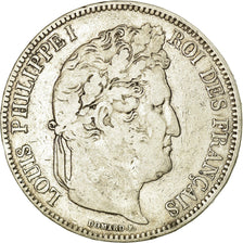 Monnaie, France, Louis-Philippe, 5 Francs, 1843, Strasbourg, TB, Argent