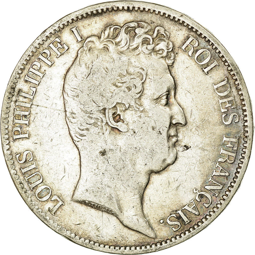 Coin, France, Louis-Philippe, 5 Francs, 1831, Lille, VF(30-35), Silver