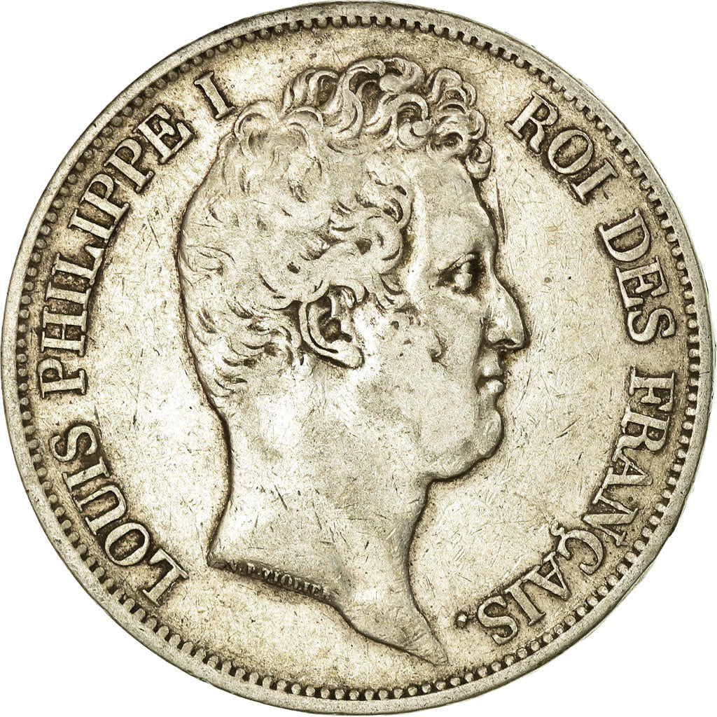 Coin, France, Louis-Philippe, 5 Francs, 1830, Paris, VF(30-35), Silver