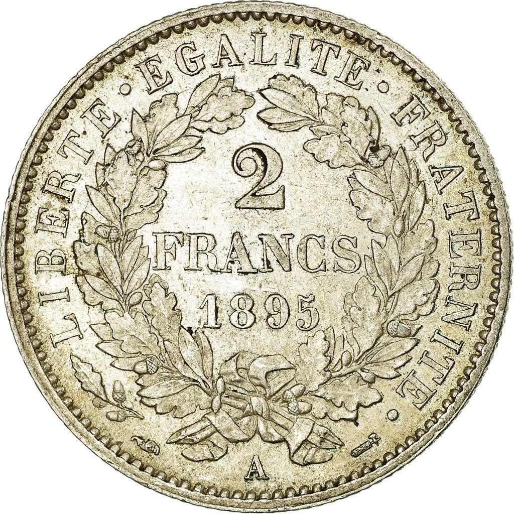 Coin, France, Cérès, 2 Francs, 1895, Paris, AU(55-58), Silver, KM:817.1
