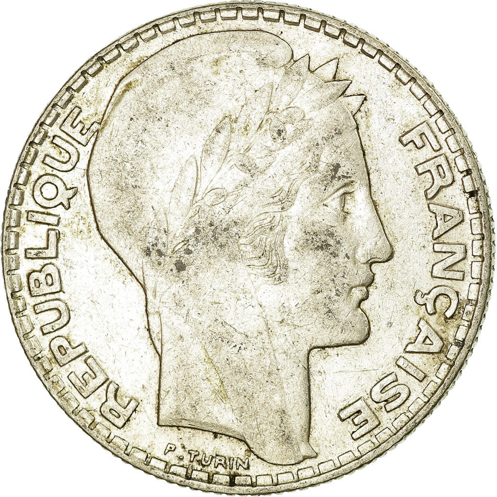 Coin, France, Turin, 10 Francs, 1937, Paris, EF(40-45), Silver, KM:878