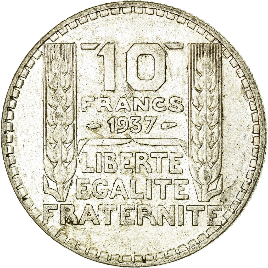 Coin, France, Turin, 10 Francs, 1937, Paris, EF(40-45), Silver, KM:878