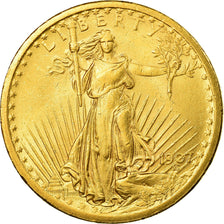 Munten, Verenigde Staten, Saint-Gaudens, $20, Double Eagle, 1907, U.S. Mint