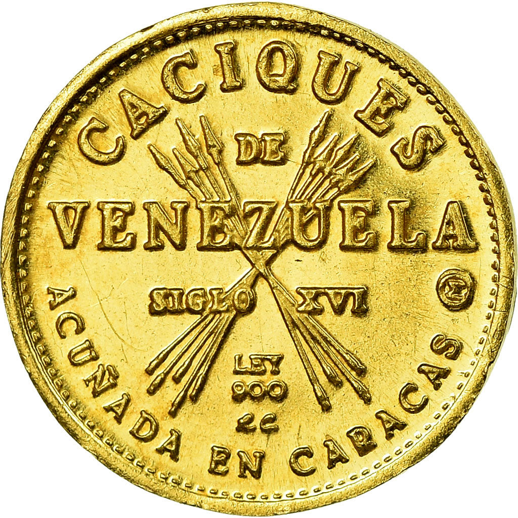 Moneda, Venezuela, Murachi, Caciques, Caracas, SC, Oro