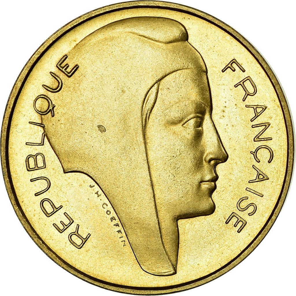 Coin, France, Essai de Coeffin, 20 Centimes, 1961, Paris, ESSAI, MS(63)