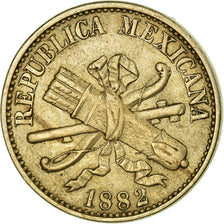 Moneta, Messico, 5 Centavos, 1882, Mexico City, BB, Rame-nichel, KM:399