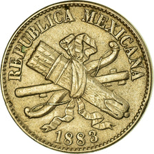 Coin, Mexico, Centavo, 1883, Mexico City, AU(50-53), Copper-nickel, KM:392