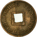 Monnaie, FRENCH INDO-CHINA, Sapeque, 1887, Paris, TTB+, Bronze, KM:6