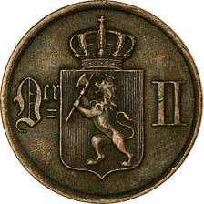 Coin, Norway, Oscar II, Ore, 1877, AU(50-53), Bronze, KM:352