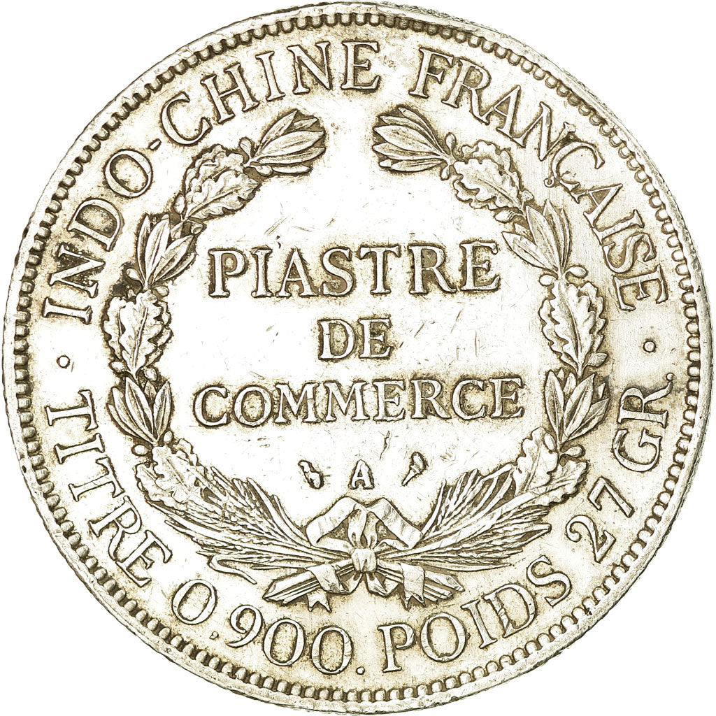 Moneta, INDOCINA FRANCESE, Piastre, 1903, Paris, BB, Argento, KM:5a.1