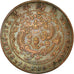 Monnaie, Chine, EMPIRE, Kuang-hs, 10 Cash, 1907, TTB, Cuivre, KM:10.4