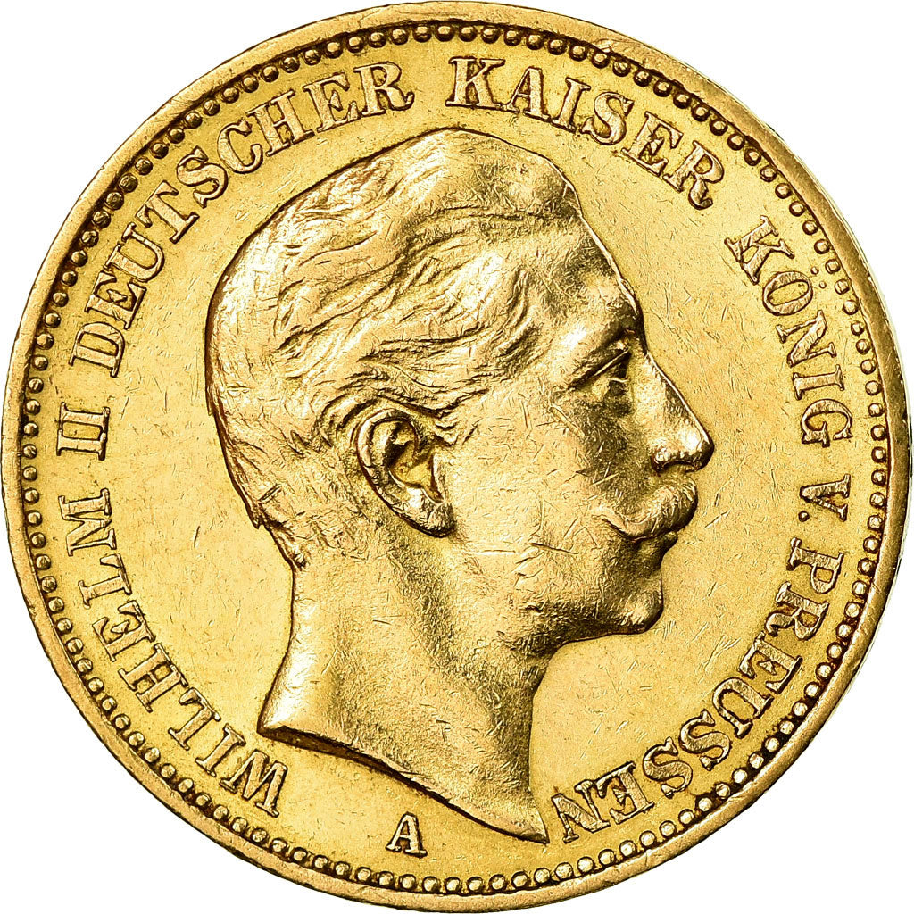 Moneta, Stati tedeschi, PRUSSIA, Wilhelm II, 20 Mark, 1897, Berlin, SPL-, Oro