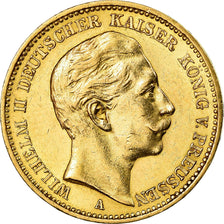 Moneta, Stati tedeschi, PRUSSIA, Wilhelm II, 20 Mark, 1897, Berlin, SPL-, Oro