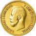 Munten, Rusland, Nicholas II, 10 Roubles, 1899, St. Petersburg, FR+, Goud, KM:64