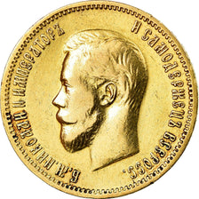 Coin, Russia, Nicholas II, 10 Roubles, 1900, St. Petersburg, EF(40-45), Gold
