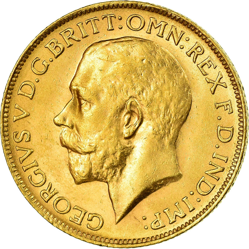 Coin, Australia, George V, Sovereign, 1923, Perth, AU(55-58), Gold, KM:29