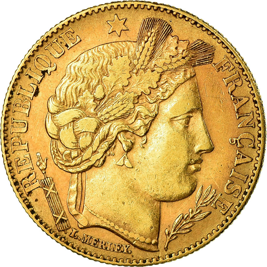 Coin, France, Cérès, 10 Francs, 1899, Paris, EF(40-45), Gold, KM:830