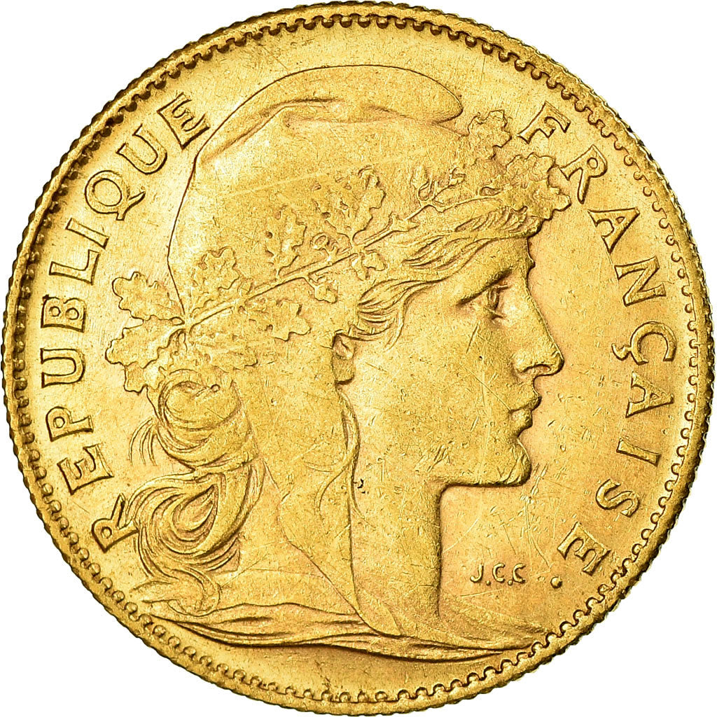 Monnaie, France, Marianne, 10 Francs, 1909, Paris, TTB, Or, Gadoury:1017, KM:846